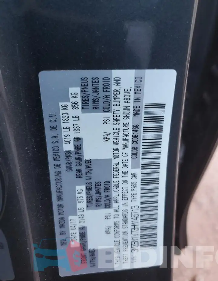 3MZBN1V73HM146713 Photo# 12