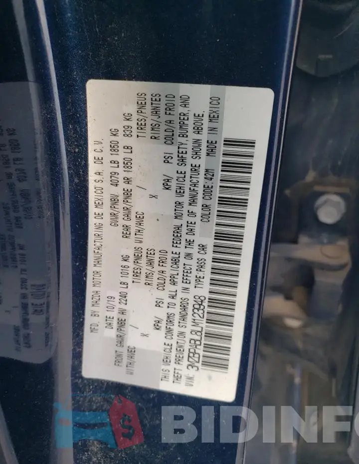 3MZBPABL8LM123948 Photo# 12