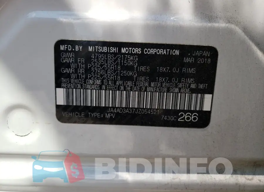 JA4AD3A37JZ054521 Photo# 13