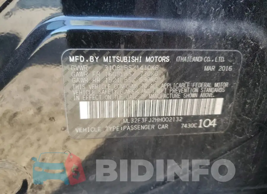 ML32F3FJ2HH002132 Photo# 12