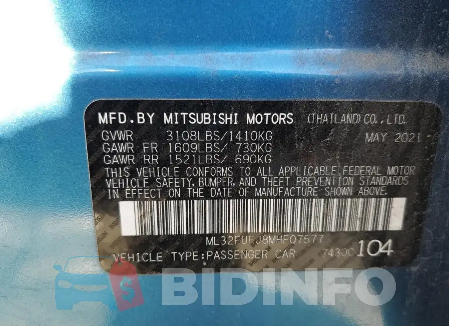 ML32FUFJ8MHF07577 Photo# 12
