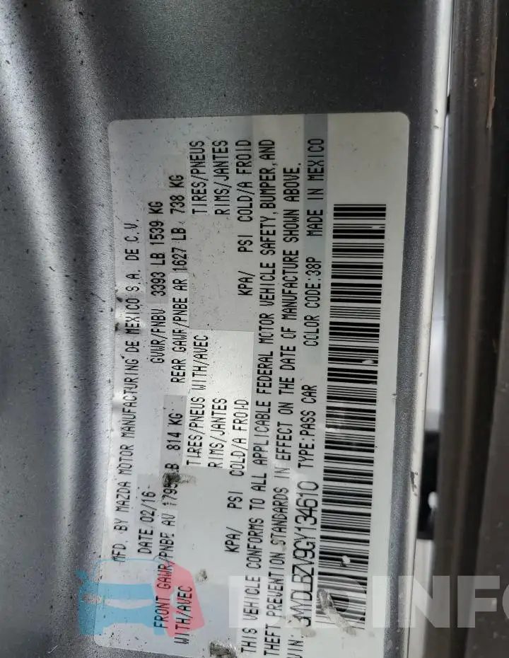 3MYDLBZV9GY134610 Photo# 12
