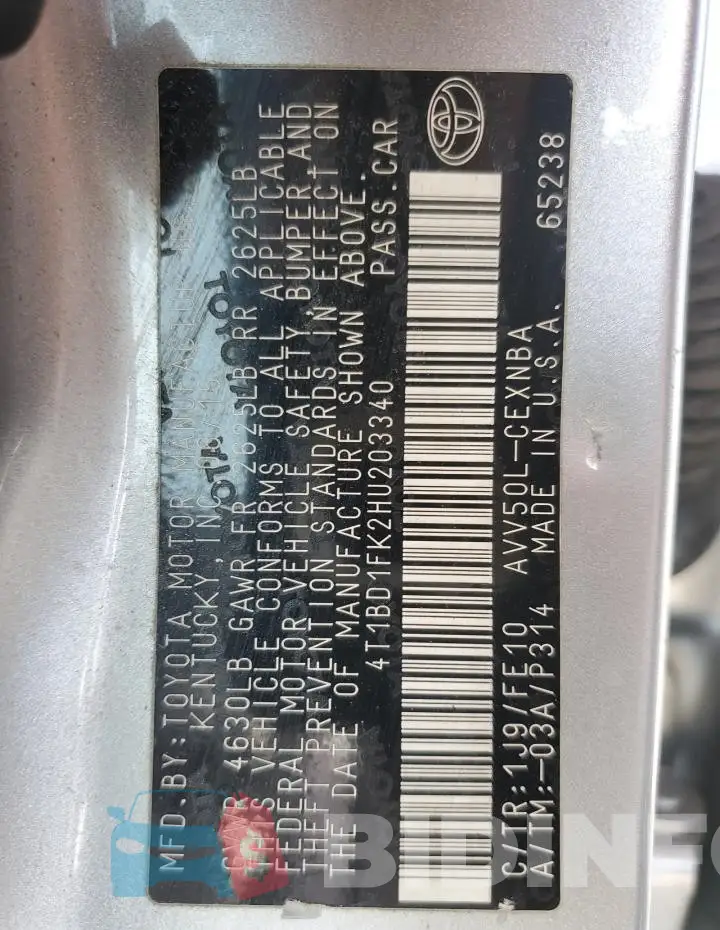 4T1BD1FK2HU203340 Photo# 12