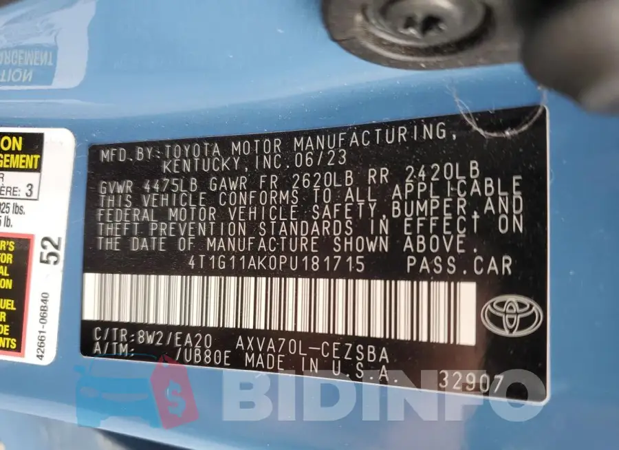 4T1G11AK0PU181715 Photo# 12