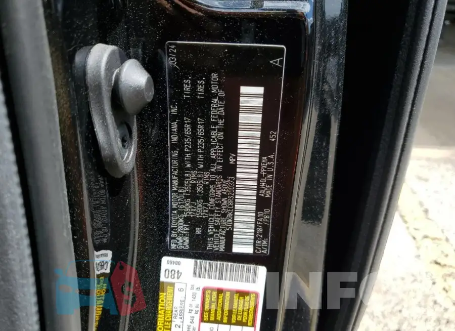 5TDKRKEC8RS200373 Photo# 13