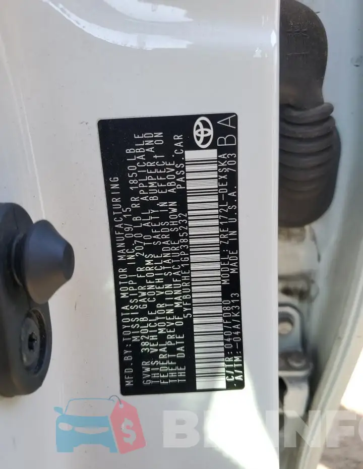 5YFBURHE1GP385232 Photo# 12