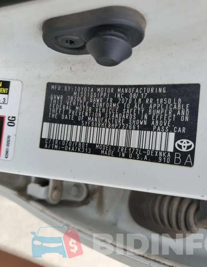 5YFBURHE8HP737661 Photo# 12