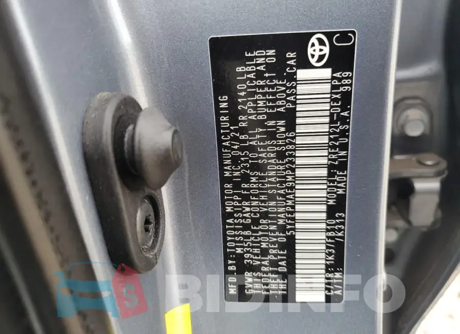 5YFEPMAE9MP233826 Photo# 13