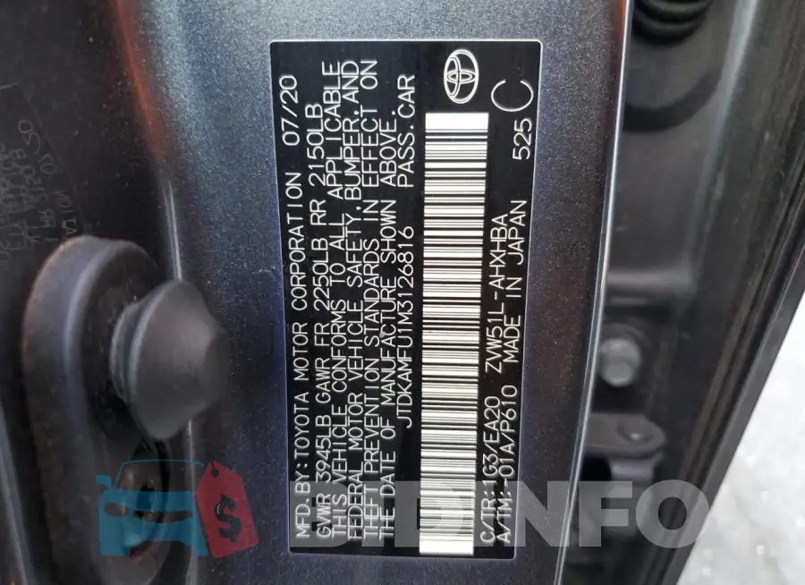 JTDKAMFU1M3126816 Photo# 12