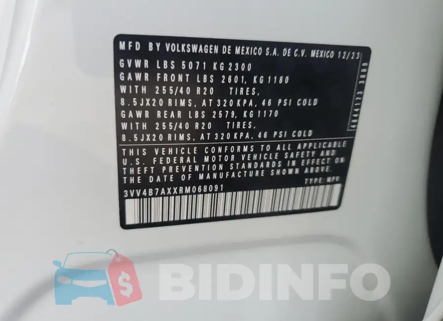 3VV4B7AXXRM068091 Photo# 14