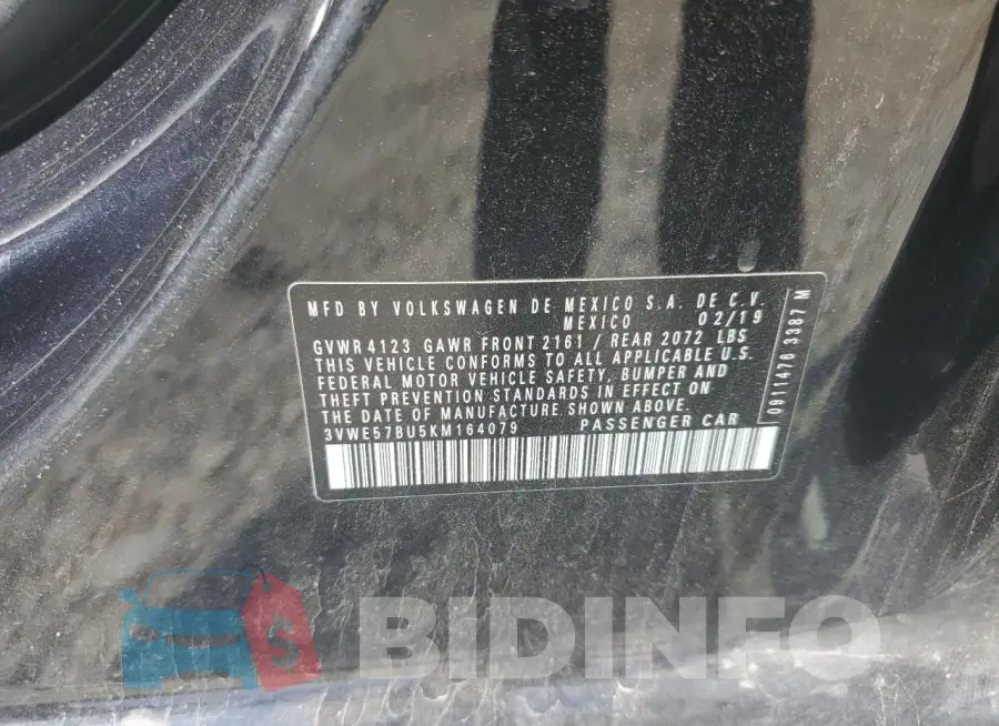 3VWE57BU5KM164079 Photo# 12