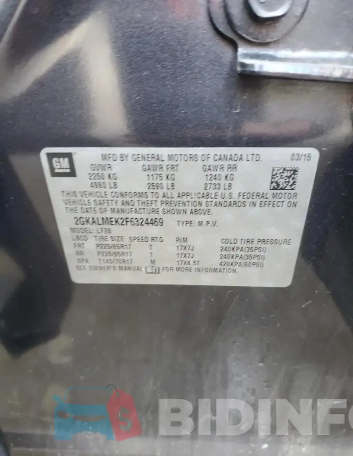 2GKALMEK2F6324469 Photo# 13