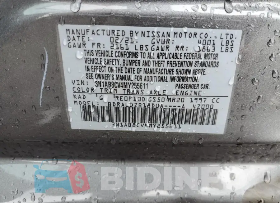 3N1AB8CV4MY255611 Photo# 12