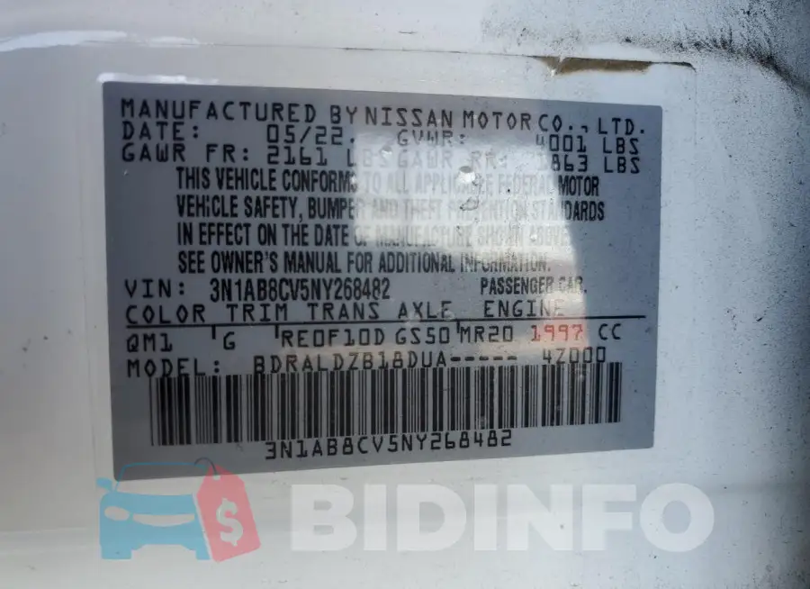 3N1AB8CV5NY268482 Photo# 12