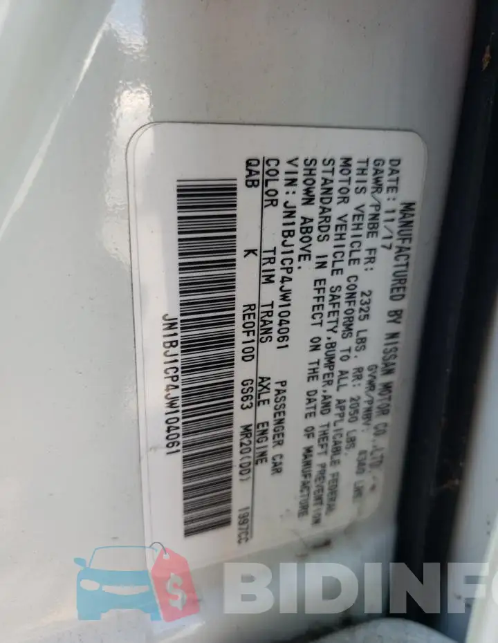 JN1BJ1CP4JW104061 Photo# 12