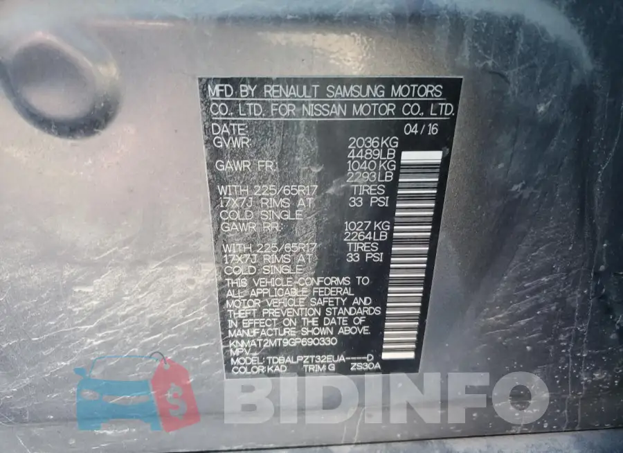 KNMAT2MT9GP690330 Photo# 13