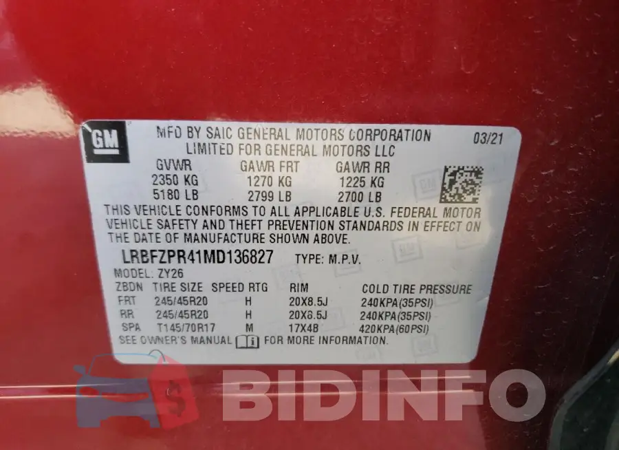 LRBFZPR41MD136827 Photo# 13