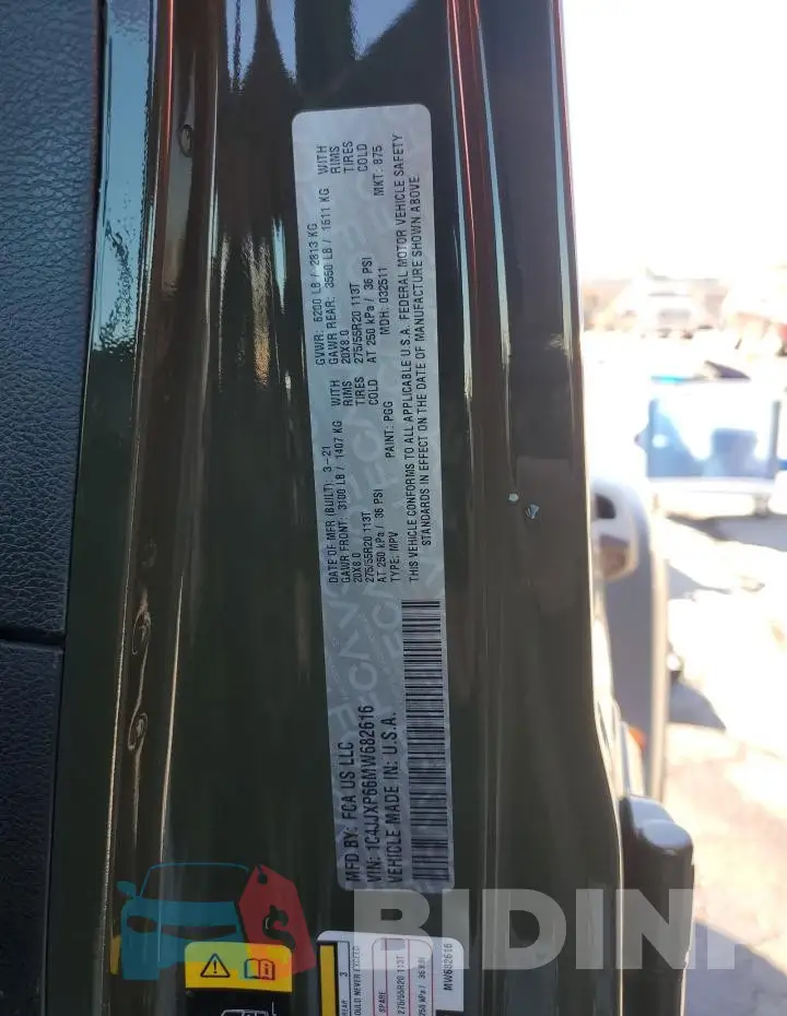 1C4JJXP66MW682616 Photo# 14