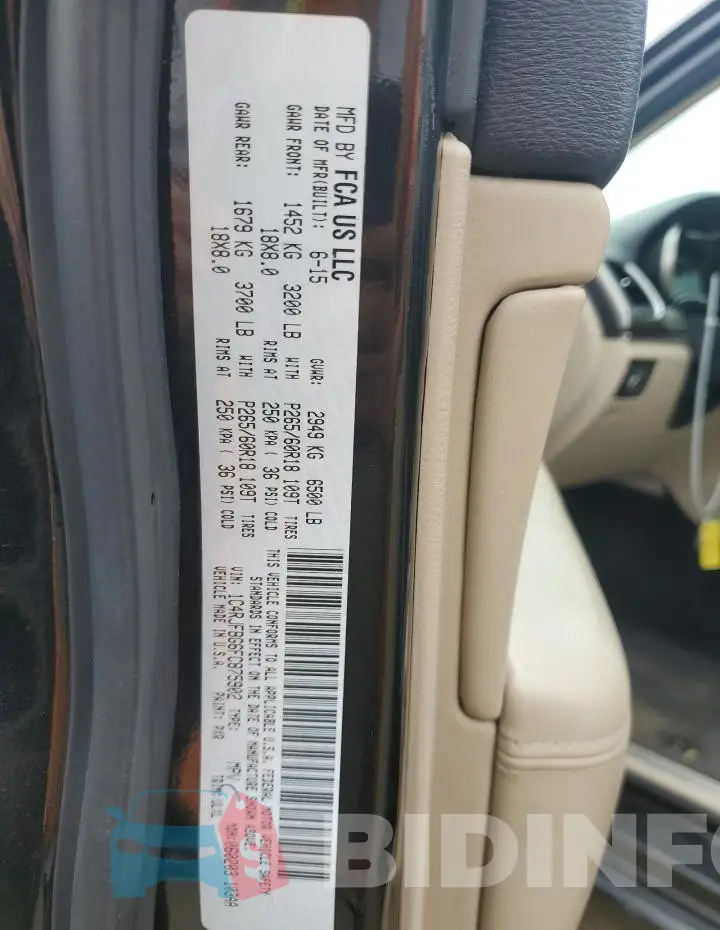 1C4RJFBG6FC875902 Photo# 13