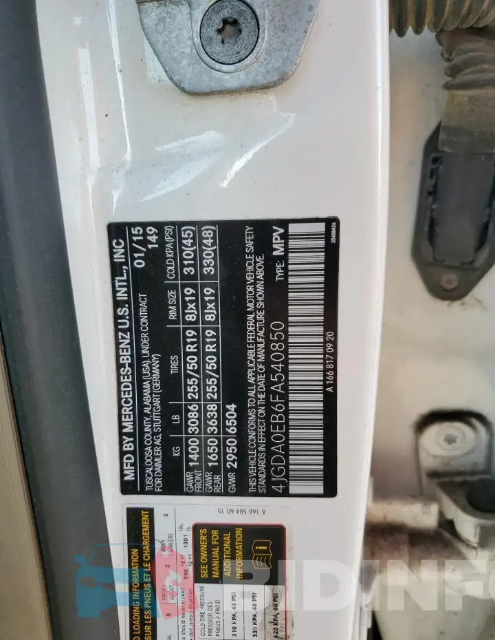 4JGDA0EB6FA540850 Photo# 14