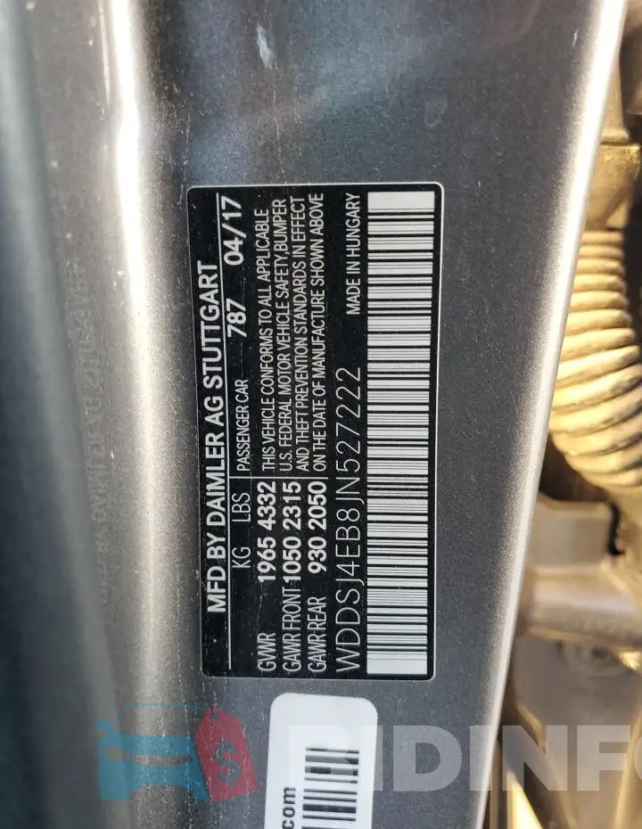 WDDSJ4EB8JN527222 Photo# 12