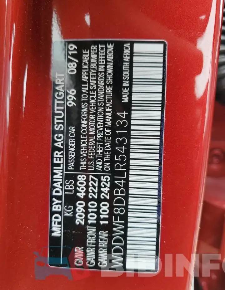 WDDWF8DB4LR543134 Photo# 13
