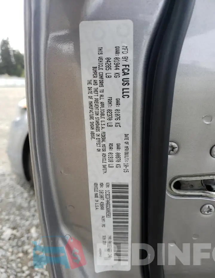 1C3CDFAA6GD606583 Photo# 12