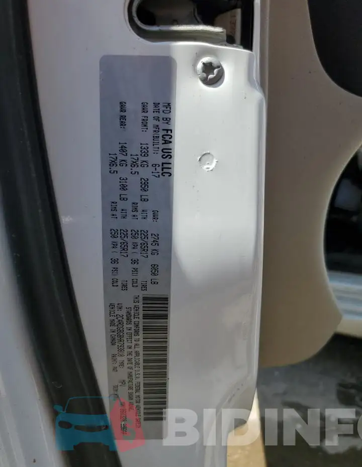2C4RDGBG8HR793810 Photo# 13