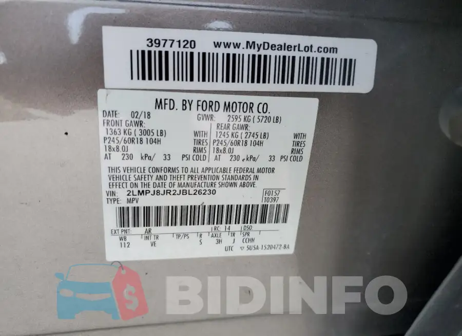 2LMPJ8JR2JBL26230 Photo# 14