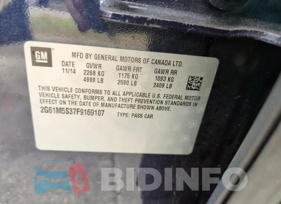 2G61M5S37F9169107 Photo# 13
