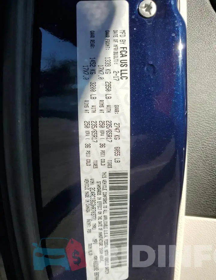 2C4RC1BG3HR703771 Photo# 13