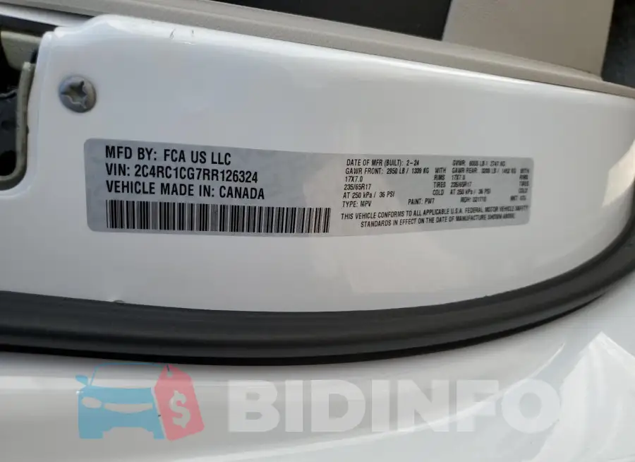2C4RC1CG7RR126324 Photo# 13