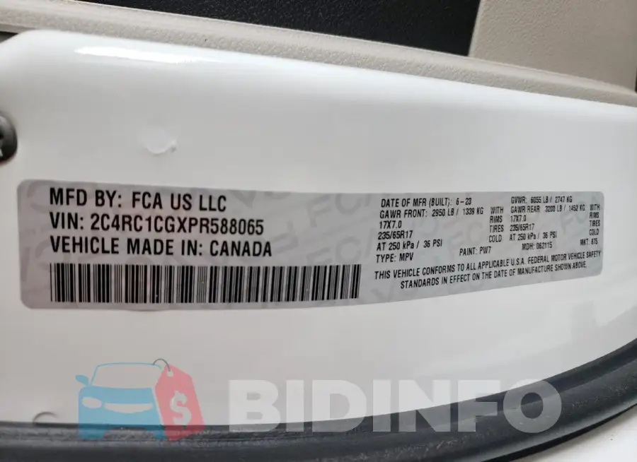2C4RC1CGXPR588065 Photo# 13