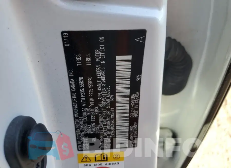 2T2BZMCA4KC185541 Photo# 13