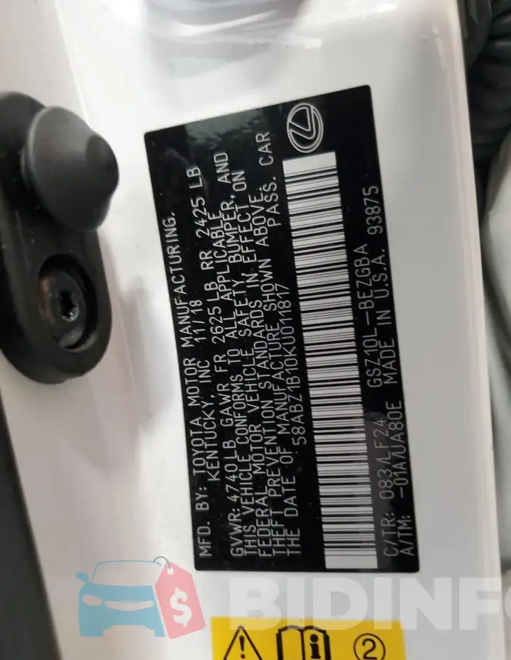 58ABZ1B10KU011817 Photo# 12
