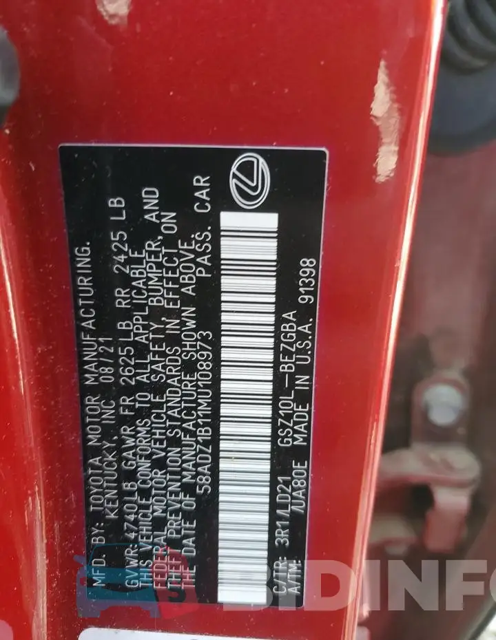 58ADZ1B11MU108973 Photo# 12