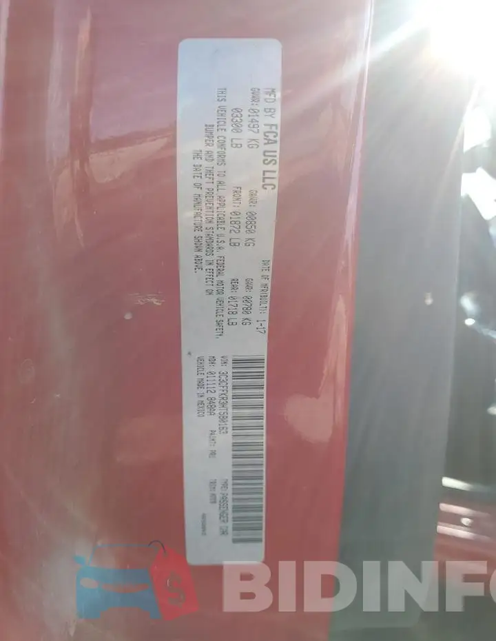 3C3CFFKR3HT580163 Photo# 13