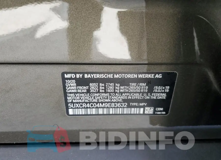 5UXCR4C04M9E83632 Photo# 14