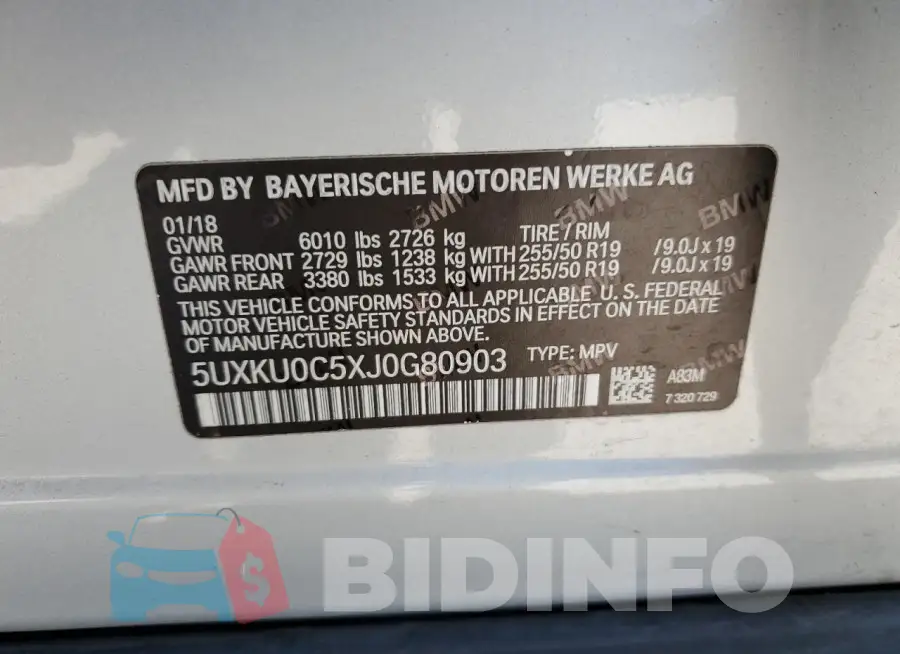 5UXKU0C5XJ0G80903 Photo# 14