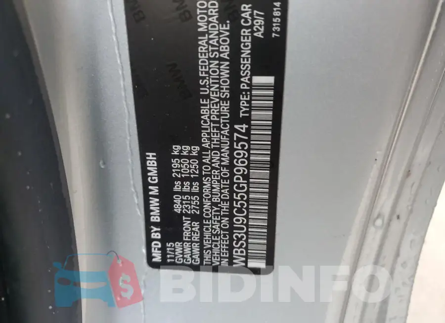 WBS3U9C55GP969574 Photo# 13