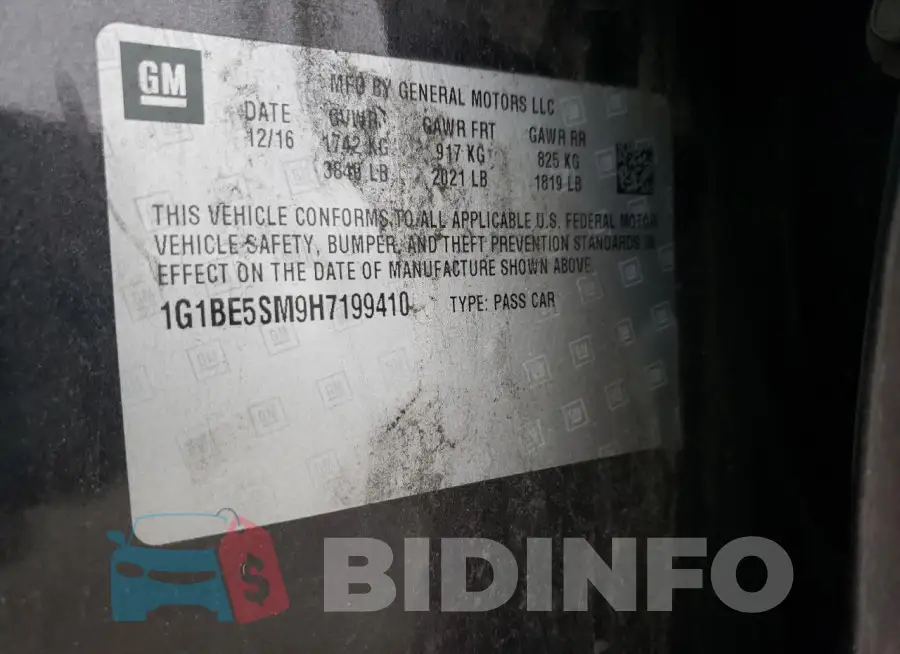 1G1BE5SM9H7199410 Photo# 12