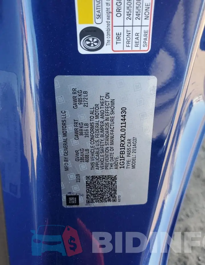 1G1FB1RX2L0114430 Photo# 12