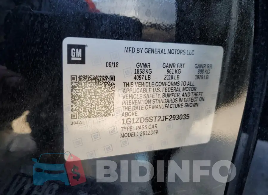 1G1ZD5ST2JF293035 Photo# 12
