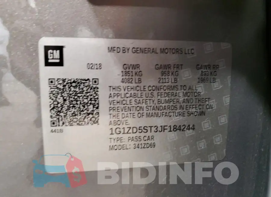 1G1ZD5ST3JF184244 Photo# 13