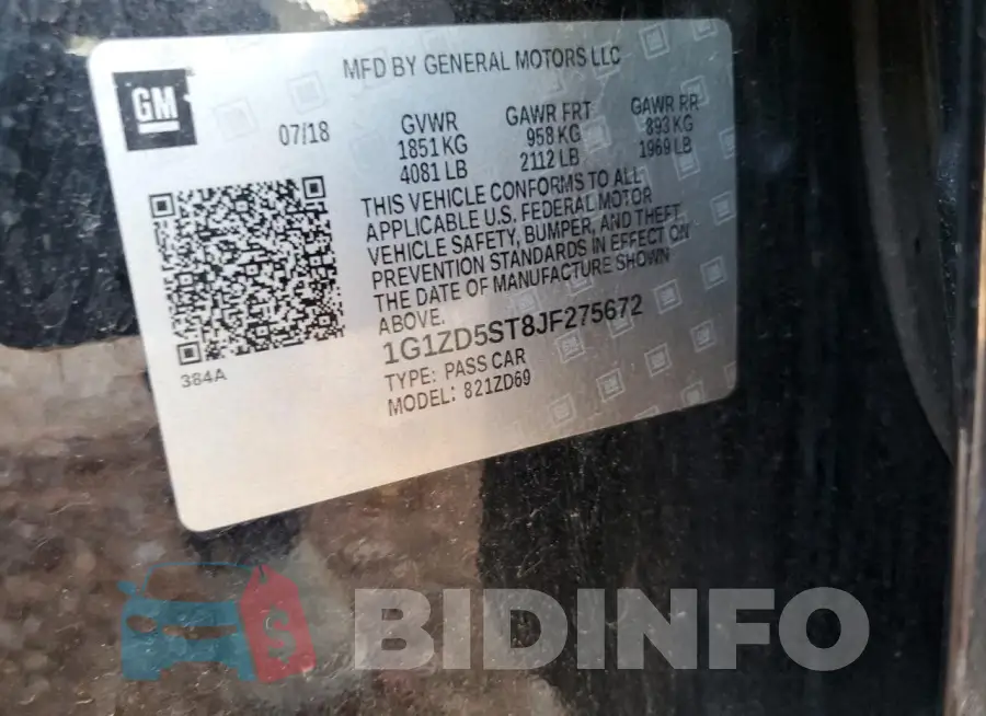 1G1ZD5ST8JF275672 Photo# 12