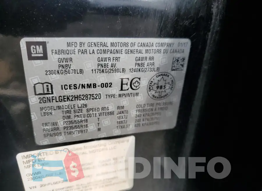 2GNFLGEK2H6287520 Photo# 13