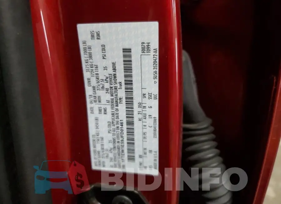 1FTEW1E59JFD01461 Photo# 14