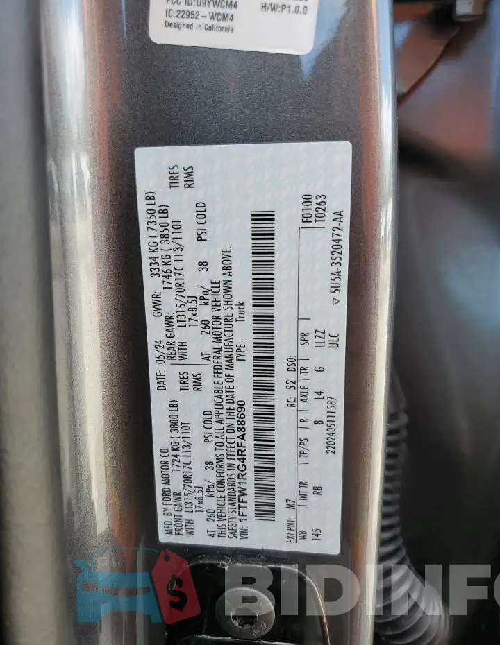 1FTFW1RG4RFA88690 Photo# 12
