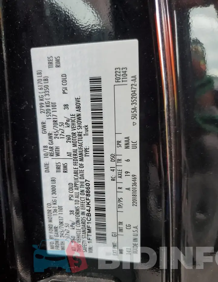 1FTMF1CB4JKF88607 Photo# 12