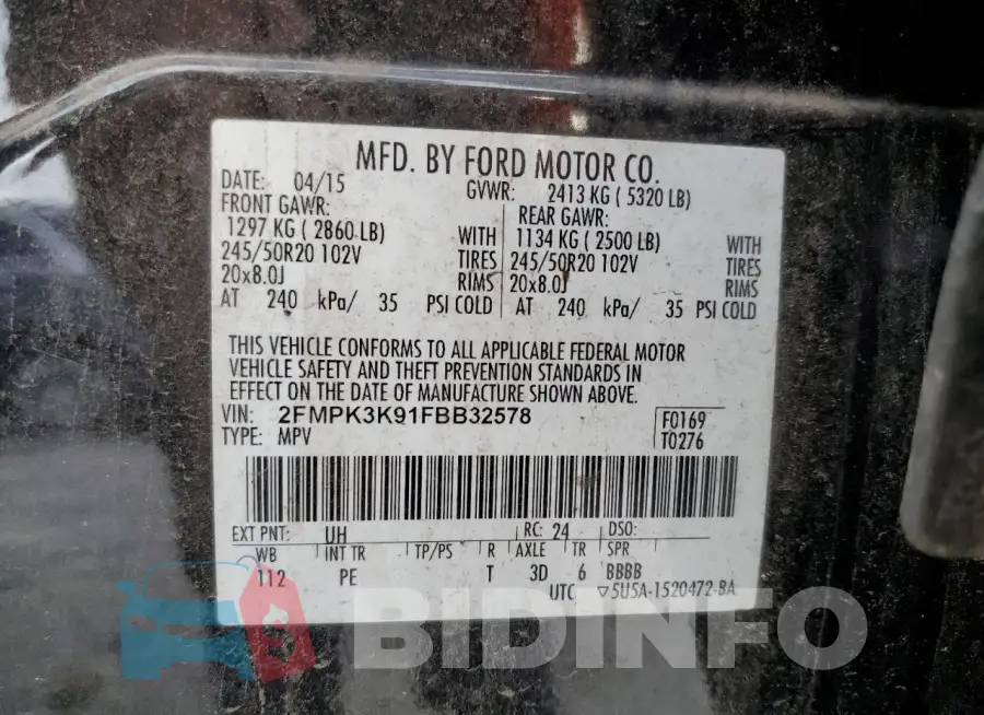 2FMPK3K91FBB32578 Photo# 13